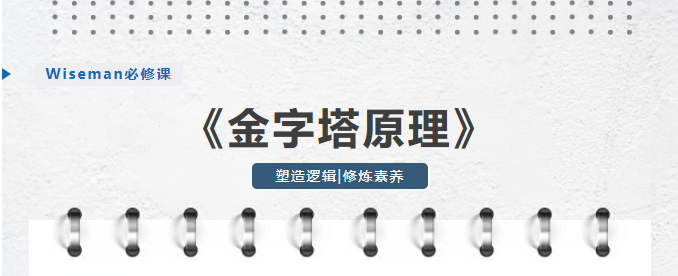 《金字塔原理》为何值得Wiseman花5个月进行学习？